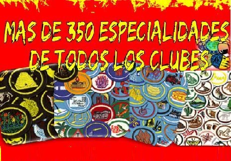 Encuentra 350  Especialidades de los clubes